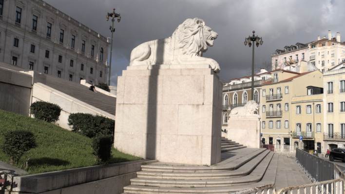 Plein voor het portugese parlement